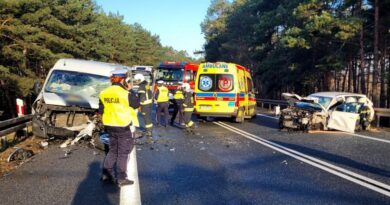 Wypadek na DK10 31.03.2026