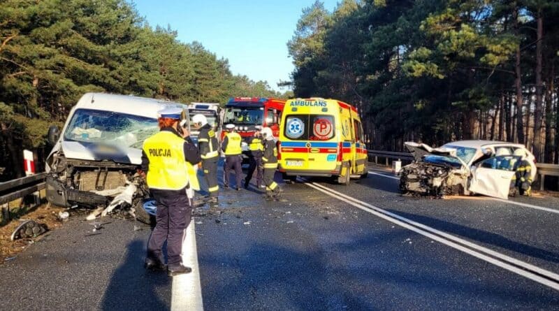 Wypadek na DK10 31.03.2026